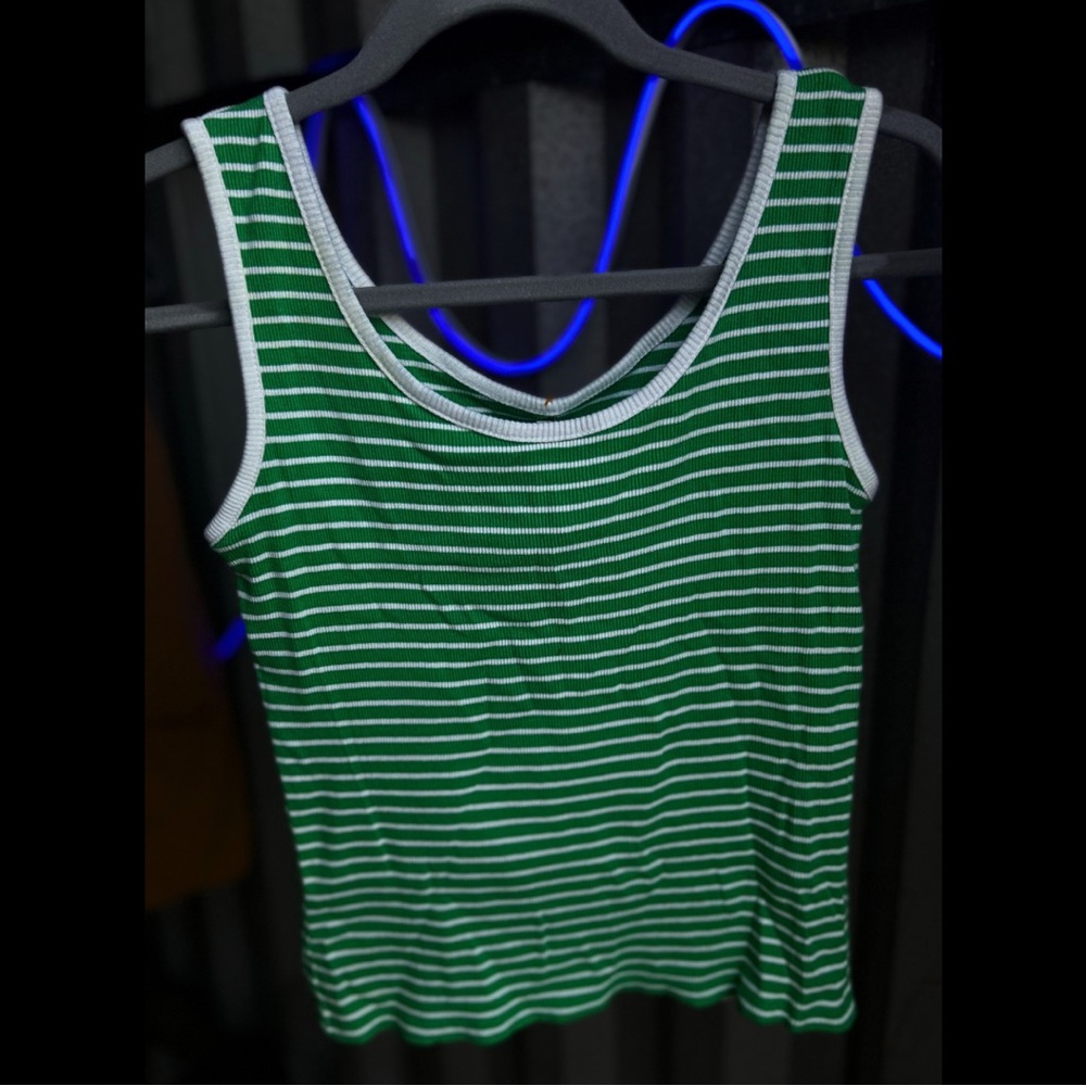 Green Cropped Tank